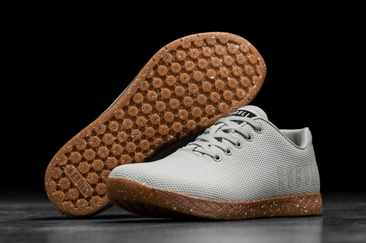 Nobull Superfabric Men's Trainers grey brown | Australia (WE6147)